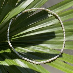 String of pearls – 40, 42, 45 cm – perlehalskæde forgyld lås – perler ca 5mm